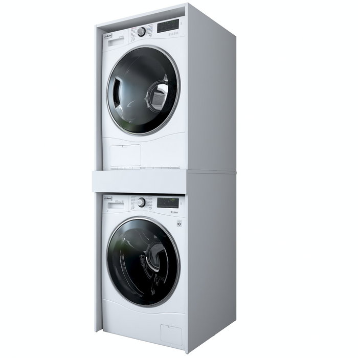 Hanah Home KD113 - 3856 Armario de Baño Blanco 66.6x189x65 cm